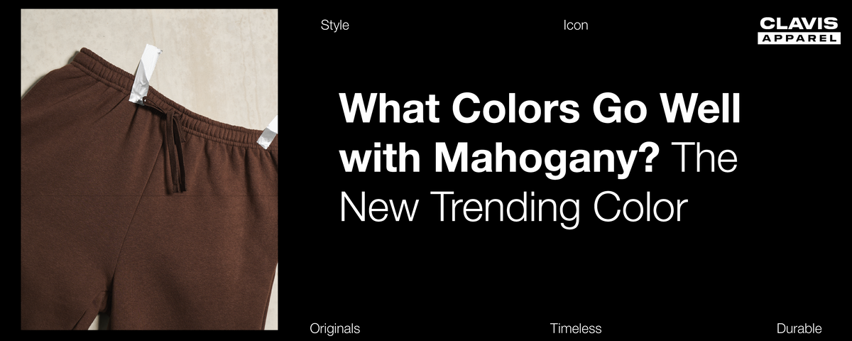 Celana warna mahogany cokelat dengan nuansa hangat untuk panduan memilih warna yang cocok dipadukan dengan mahogany.