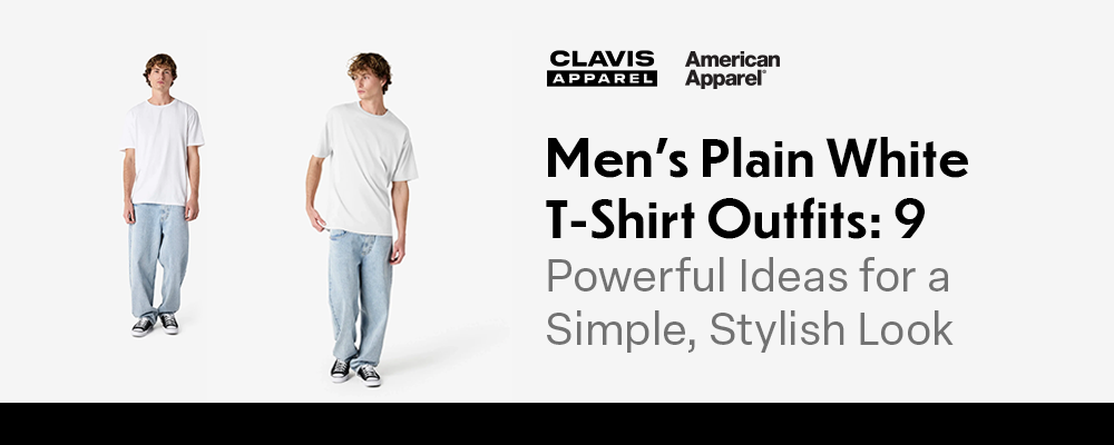 outfit kaos putih polos pria dengan jeans gaya kasual simpel dan stylish